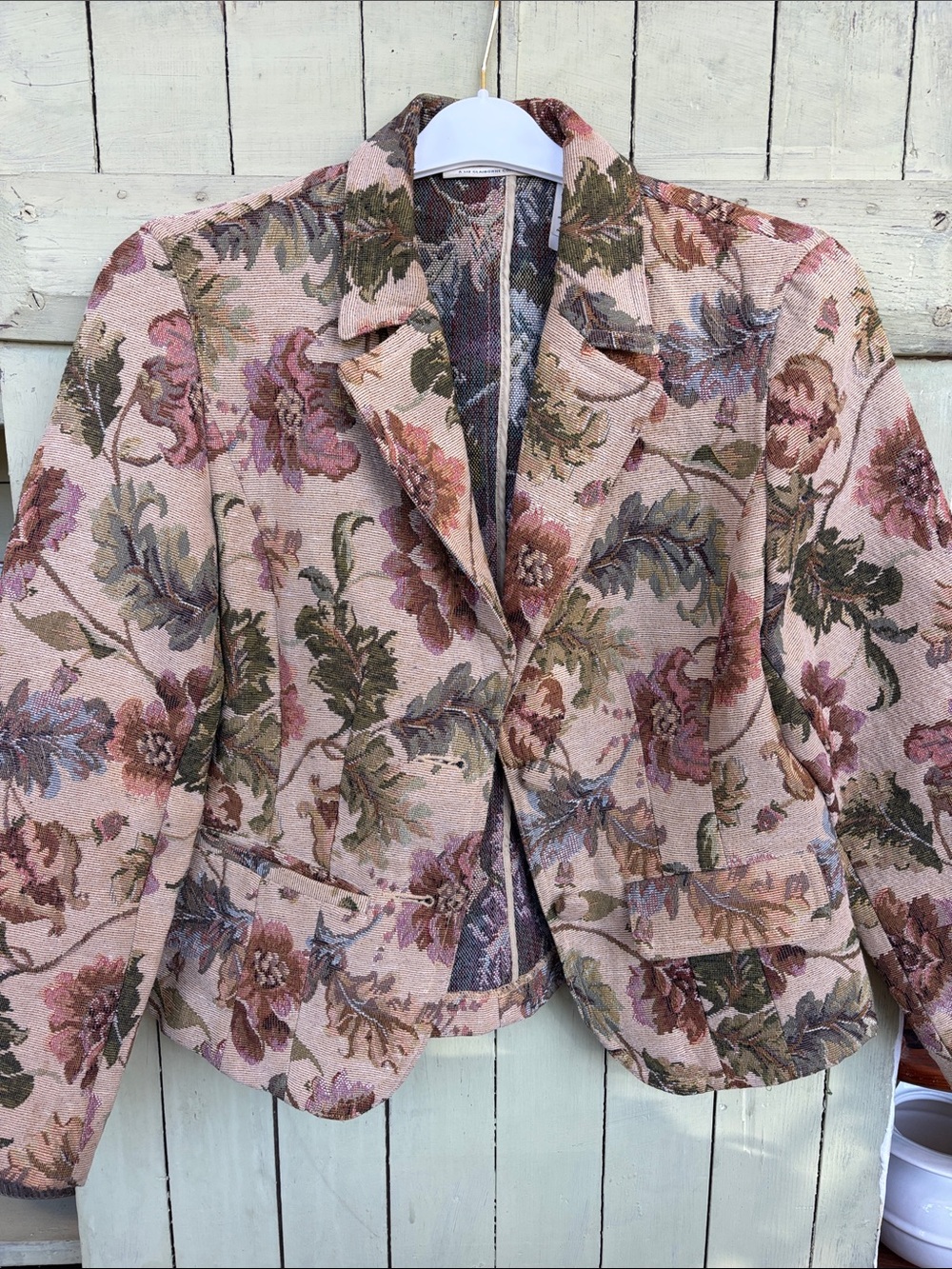 Vintage Crazy Horse floral blazer